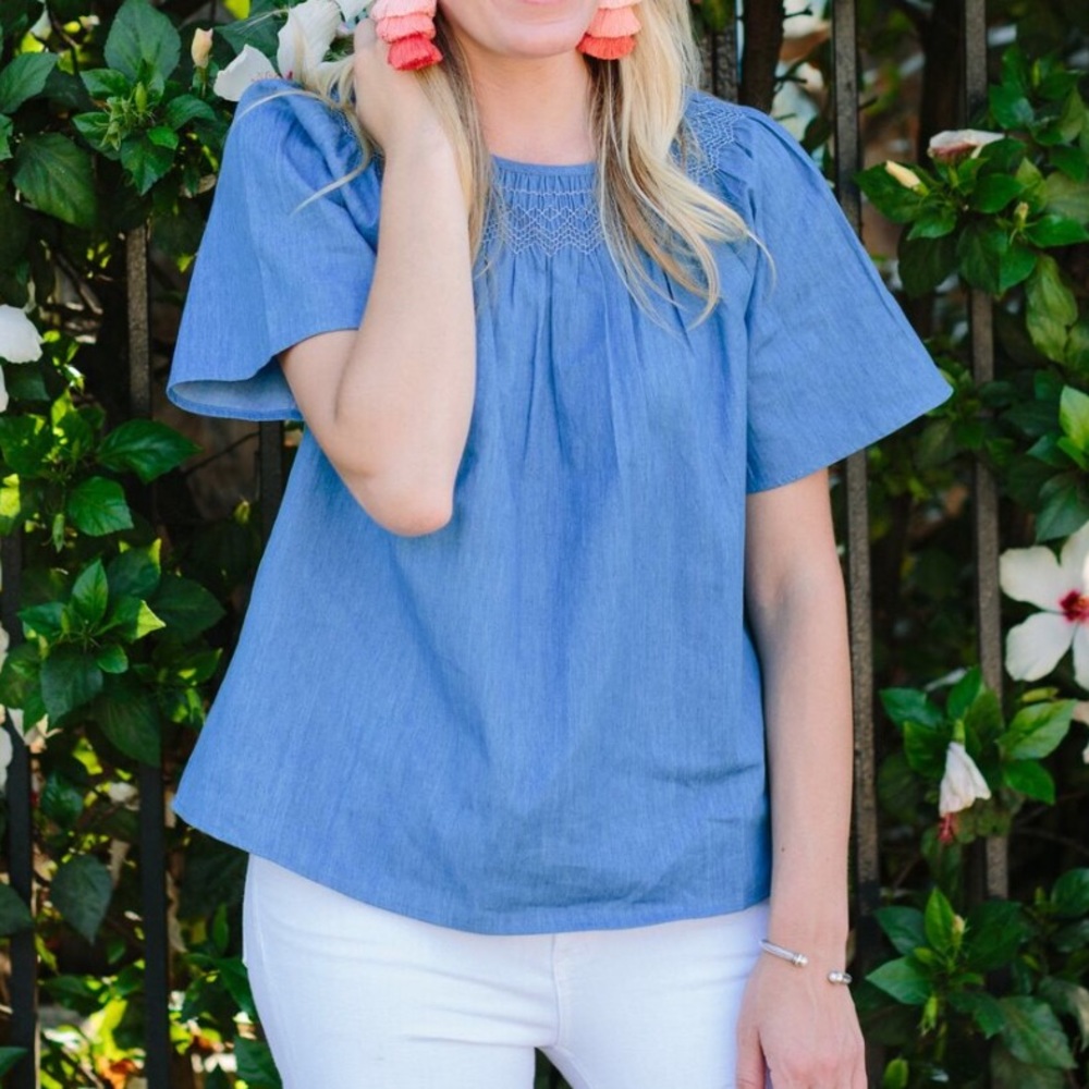 Sugar Lips Chambray Top